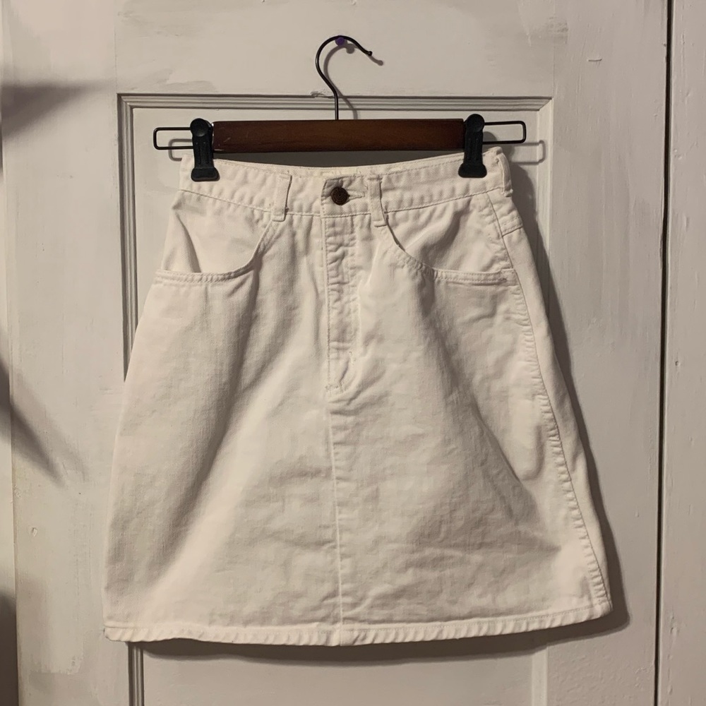 Jean St. Tropez Women’s White Denim Skirt